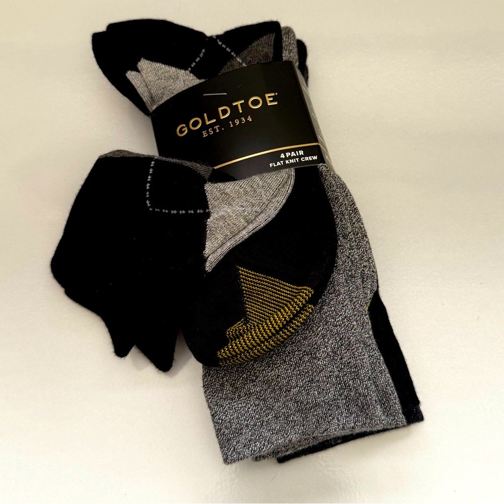 NWT Gold Toe Men's Crew Socks
